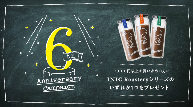 INIC 誕生6周年記念プレゼントキャンペーン