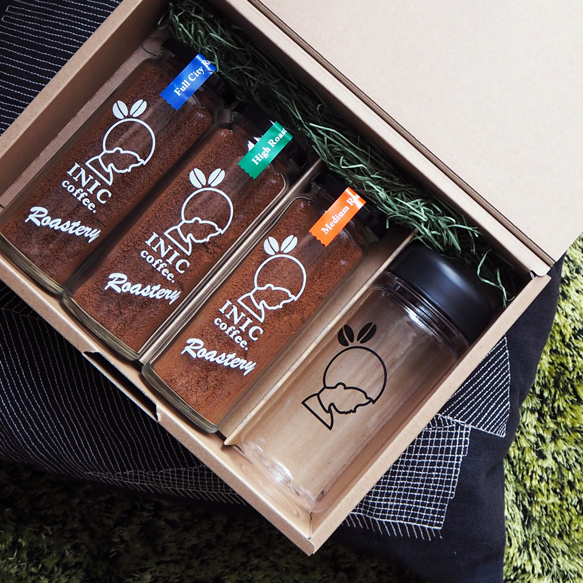 INIC coffee 3bottlles plus1 set