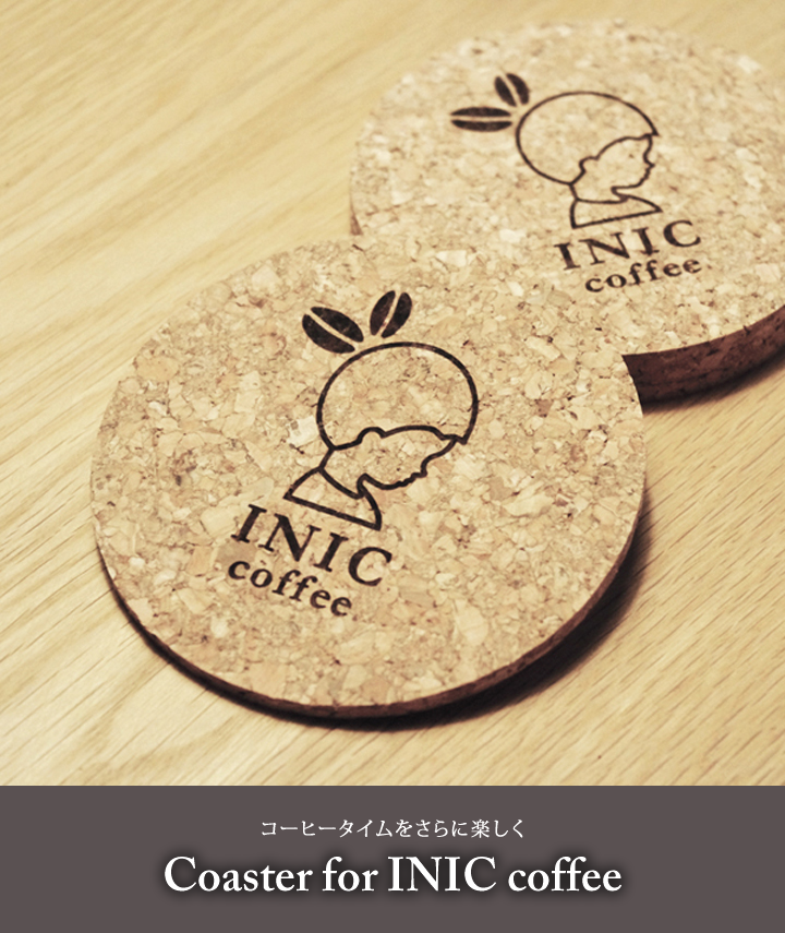 Coaster for INIC coffee