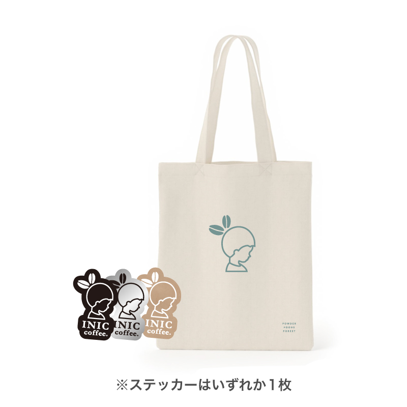 トートバッグとステッカーイメージ 