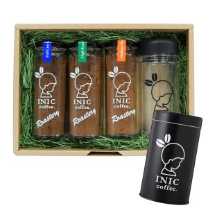 ★ 今だけキャニスター缶(Black)付き ★ スペシャリティコーヒー INIC Roastery ボトル アソートセット
